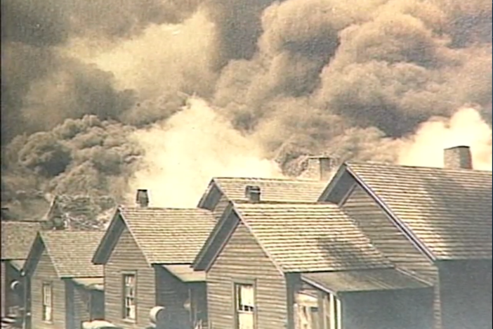 The Atlanta fire ravaged the northeastern section of Atlanta in 1917.