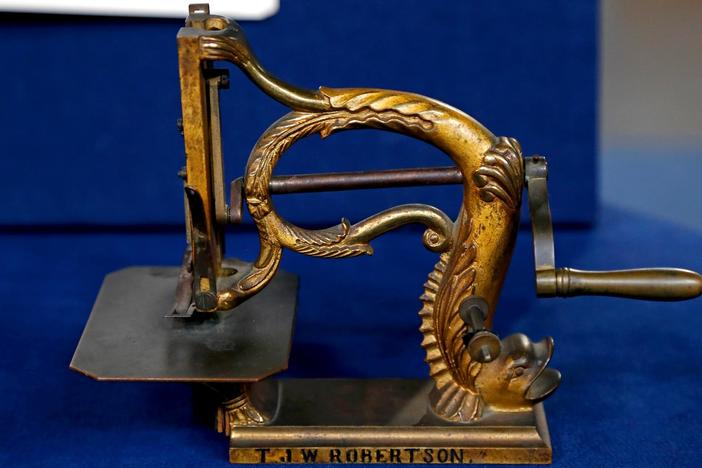 Appraisal: 1855 Sewing Machine Patent Model, from Jacksonville Hour 2.