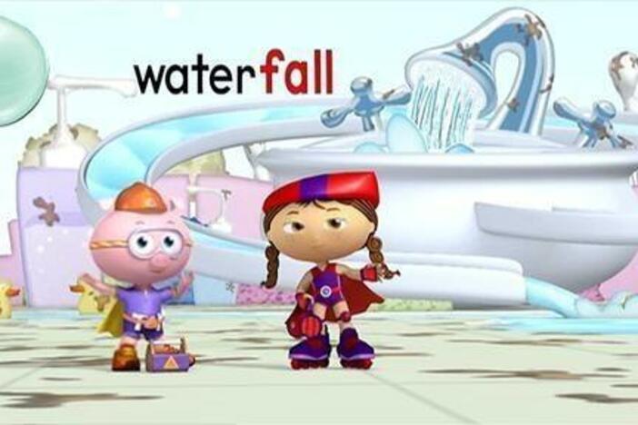 Alpha Pig and Wonder Red Spell Waterfall  