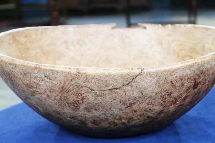 Appraisal: Woodlands Burlwood Bowl, ca. 1800, from Omaha Hr 1.