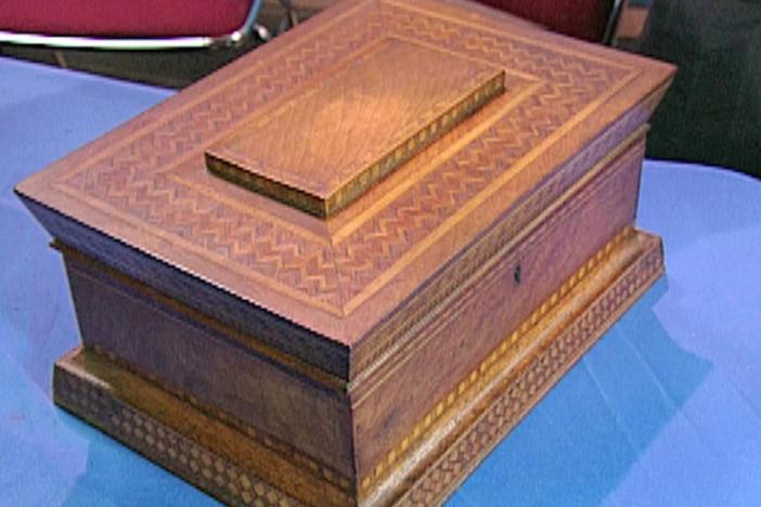 Appraisal: NY Prison-crafted Wooden Box, ca. 1866