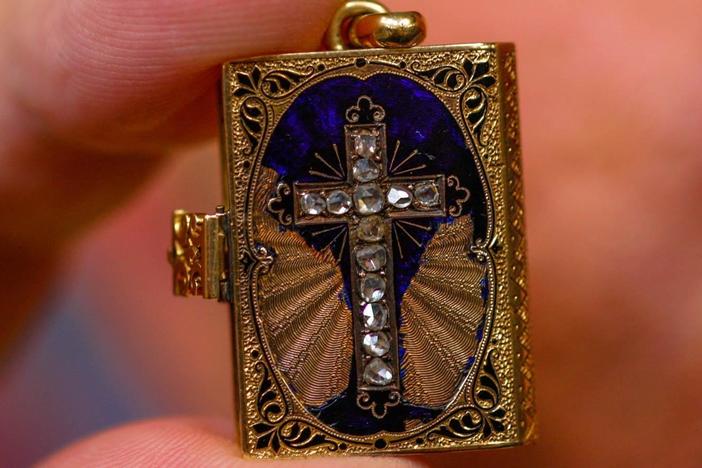 Appraisal: French Enamel & Diamond Watch, ca. 1860