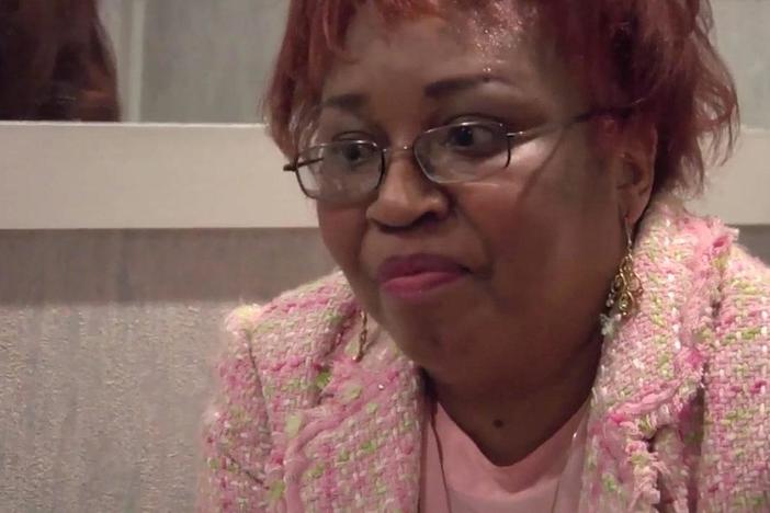 Linda "Redd" Williams-Miller visits Isaiah Owens to preplan her funeral arrangements.