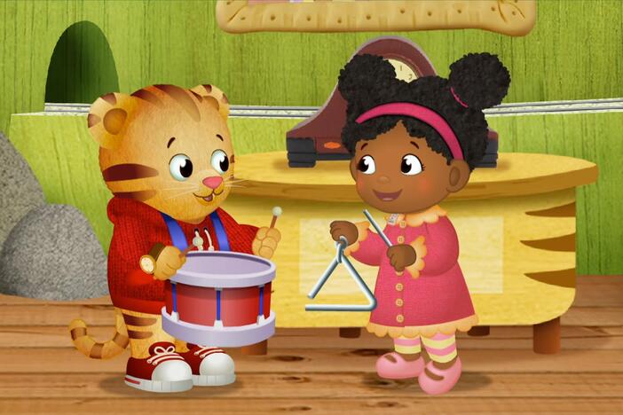 It's Margaret's naptime so Daniel can't play his music. 