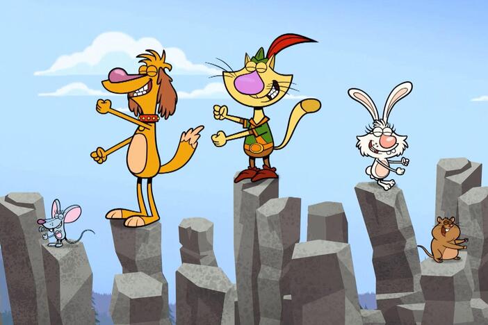 Nature Cat and his pals want to learn everything about volcanoes!