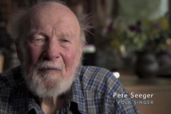 We interviewed Pete Seeger last April for the upcoming doc Freedom Summer, coming June 24.