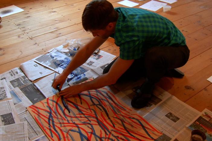 Artist and naturalist James Prosek uses an unusual tool to make his art: eels.