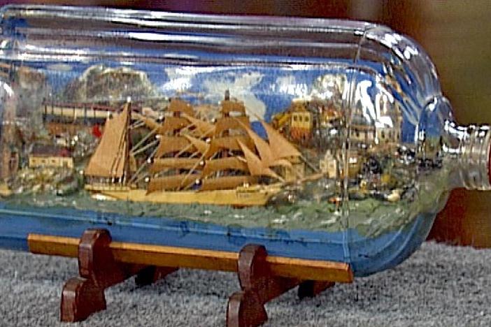Appraisal: World War II German POW Ship in a Bottle made in Canada, from Vintage Toronto.