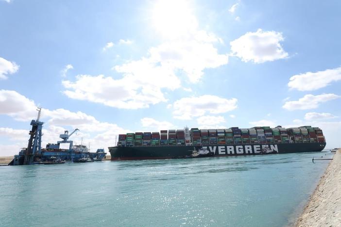 News Wrap: More than 200 ships blocked as efforts to clear Suez Canal fail