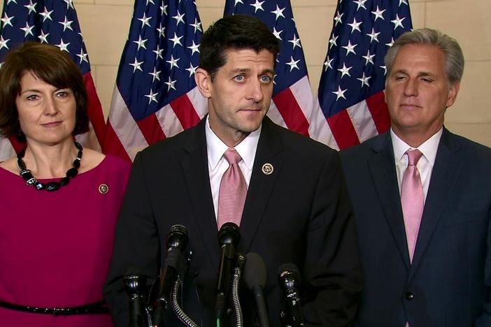 Without mentioning frontrunner Trump by name, House Speaker Paul Ryan called for civility.