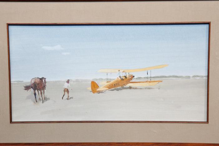 Appraisal: "Out of Africa" Paintings & Letter, ca. 1985, from Cincinnati Hour 1.