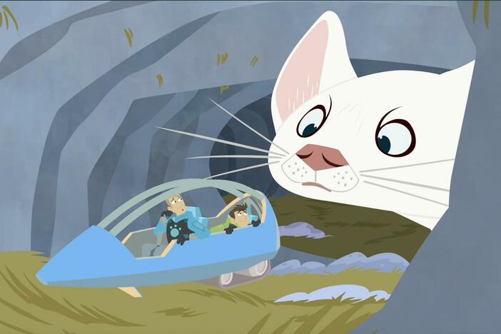 While inside the subnivean zone, the Kratt brothers run into one of the vole's predators!