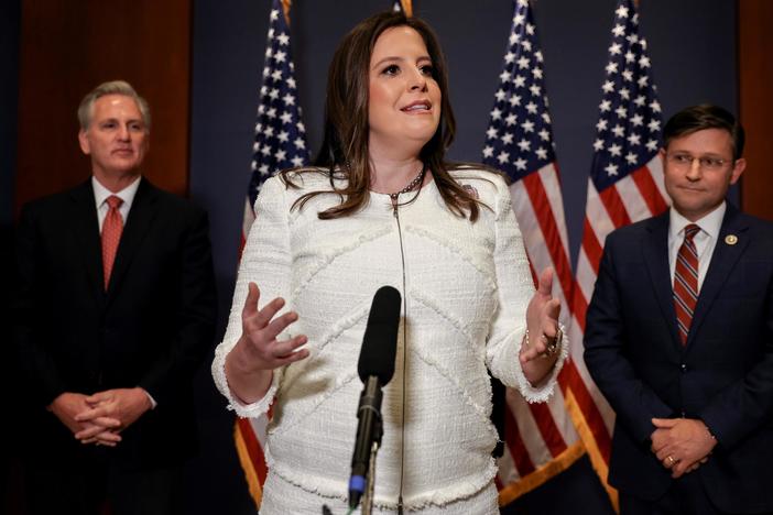 News Wrap: House GOP votes Elise Stefanik into leadership post stripped from Liz Cheney