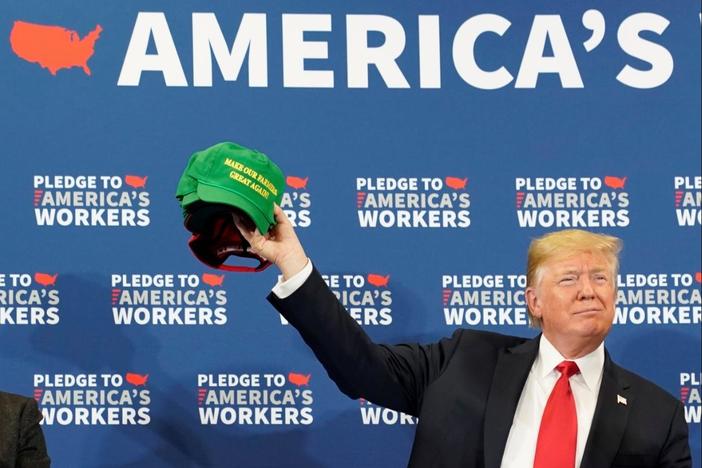 Trump touts aid package as farmers fear trade war will cost them