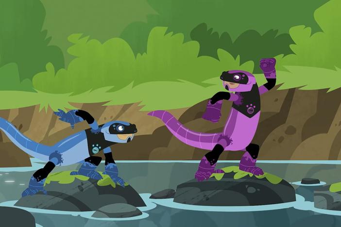 The gang goes "salamander streaming!"