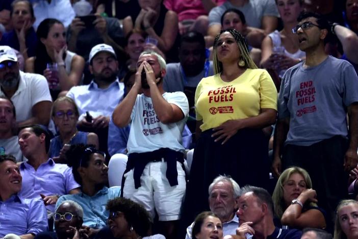 Activists target sporting events to demand action on climate change