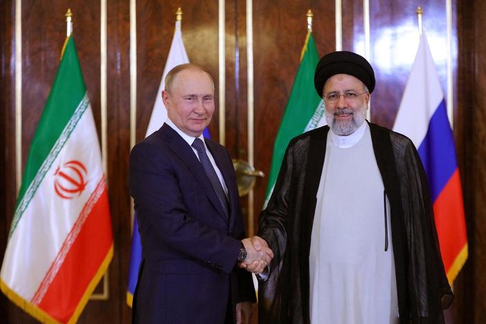 What is the significance of Russia attacking Ukraine with Iranian drones?