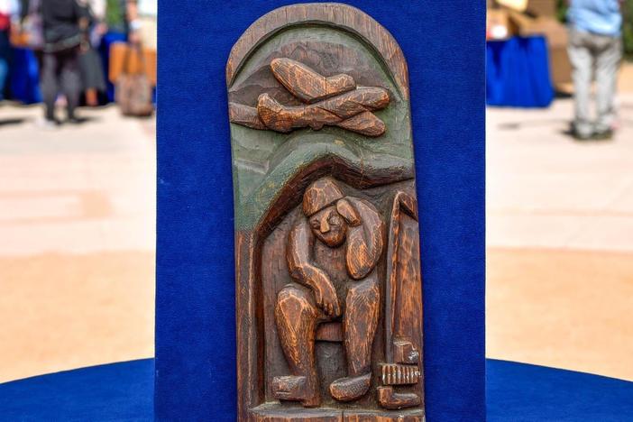 Appraisal: Patrociño Barela Painted Carving, ca. 1945