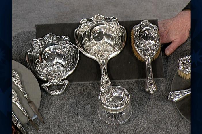 Appraisal: Unger Bros. Dresser Set, ca. 1900, from Vintage Las Vegas.
