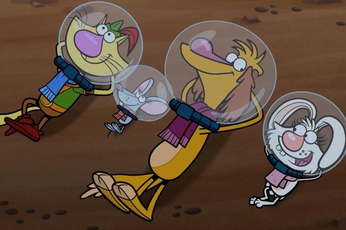 The crew try to save the kelp forests from being eaten./The pals fly to Mars.