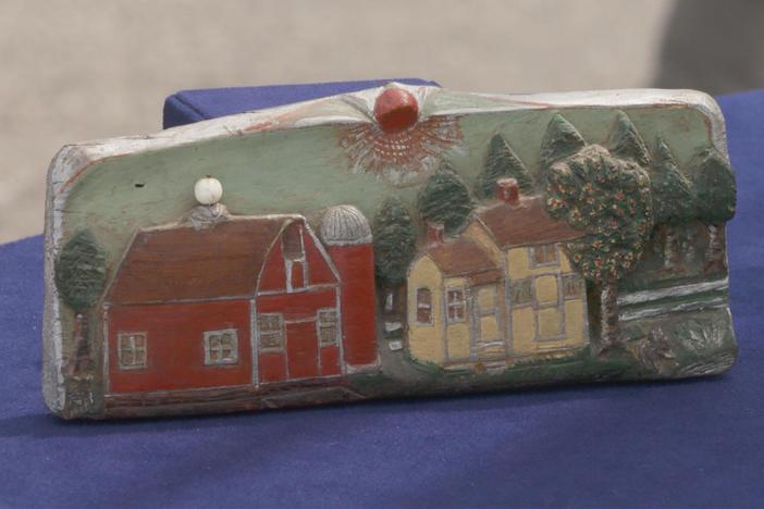 Appraisal: Carved & Painted Folk Art Plauques, ca. 1920