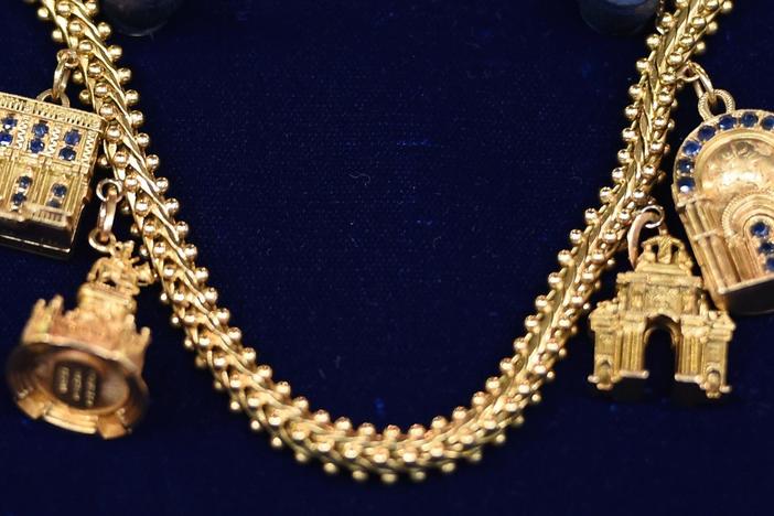 Appraisal: European Gold Charm Bracelet, ca. 1955, from Chicago, Hour 3.