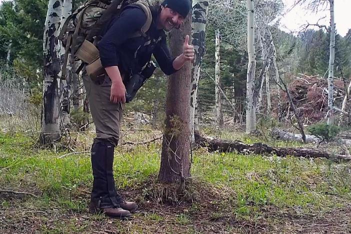 Kirk tastes biscuit root – a grizzly bear favorite. Plus, cameras catch a bear hug.