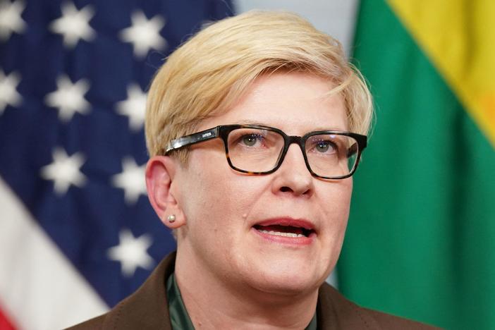 Lithuania's prime minister discusses the war in Ukraine and the West's response