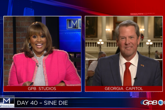 Before stopping by the Senate and the House, Gov. Kemp speaks with GPB about this year’s s