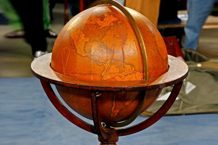 Appraisal: 1844 Newton's Terrestrial Floor Globe, from Jacksonville Hour 3.