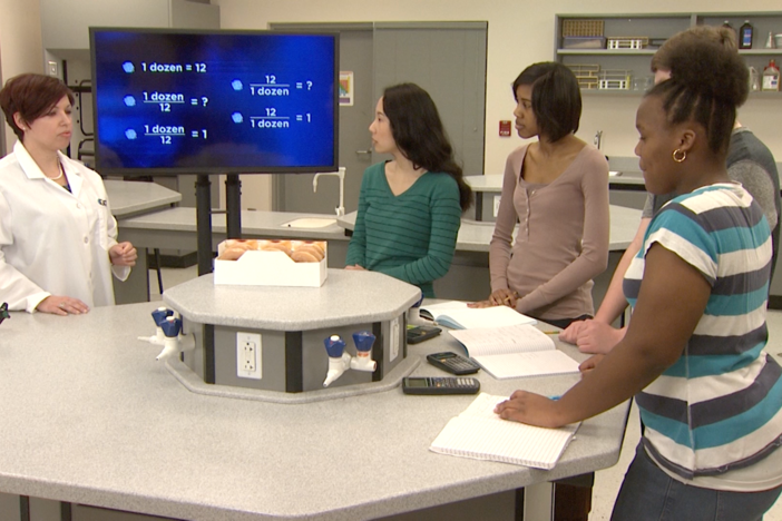 Stoichiometry is introduced in this segment.