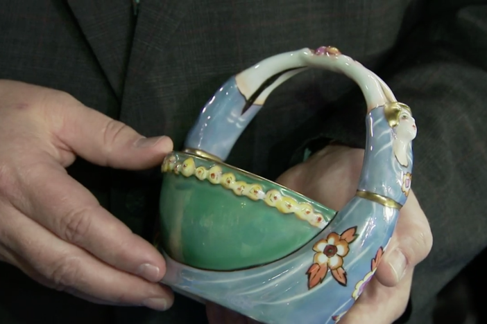 Appraisal: Noritake Art Deco Porcelain Bowl, c. 1930, in Simply the Best.