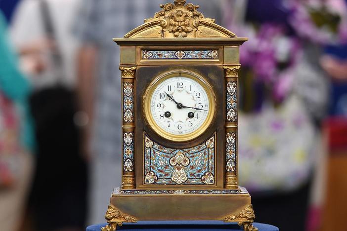 Appraisal: French Champlevé Mantel Clock, from Chicago, Hour 2.