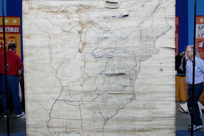 Appraisal: Osgood Carleton U.S. Wall Map, ca. 1806