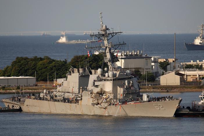 Former Naval commanders face unprecedented charges for vessel collisions.