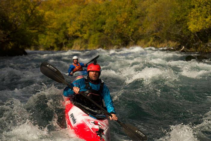 Steve and team make the first documented descent down the Kronotsky river.