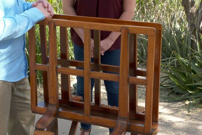 Appraisal: Regency Rosewood Folio Stand, ca. 1810