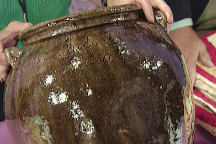 Appraisal: 1863 Dave Drake Stoneware Jug, in Vintage Savannah.