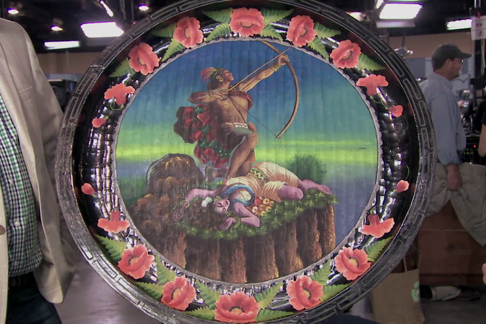 Appraisal: Mexican Lacquer Tray, ca. 1930, in Celebrating Latino Heritage