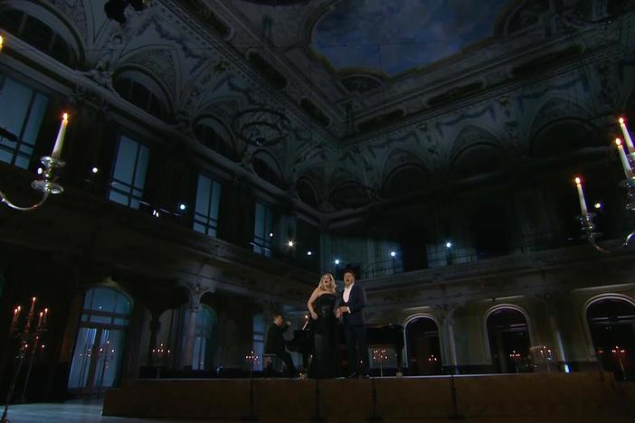 Soprano Sondra Radvanovsky and tenor Piotr Beczała perform highlights from their concert.