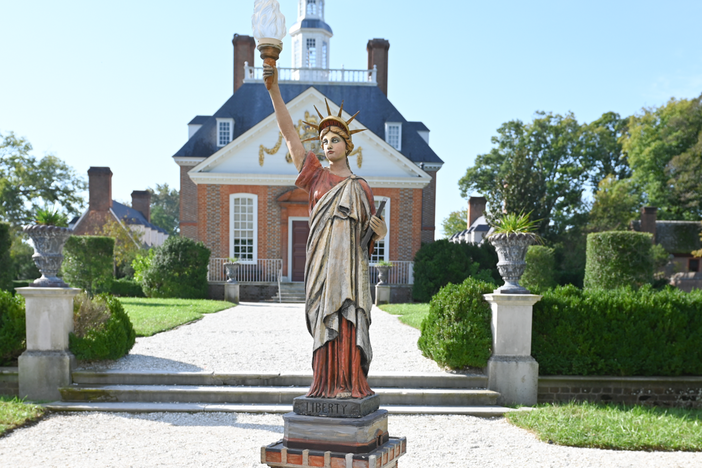 Appraisal: Plaster Lady Liberty Figure, ca. 1920