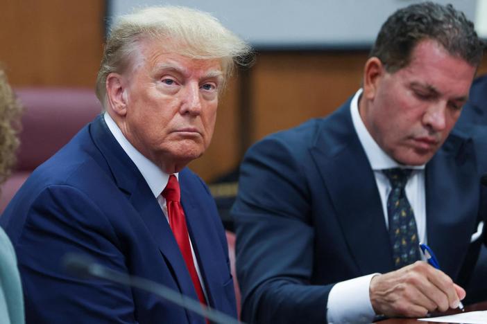 Trump pleads not guilty to 34 felony counts of falsification of business records