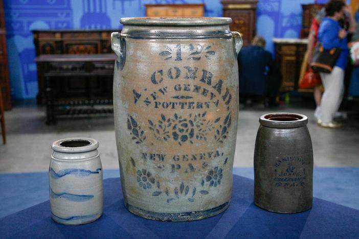 Appraisal: Salt-glazed Stoneware Crocks, ca. 1875