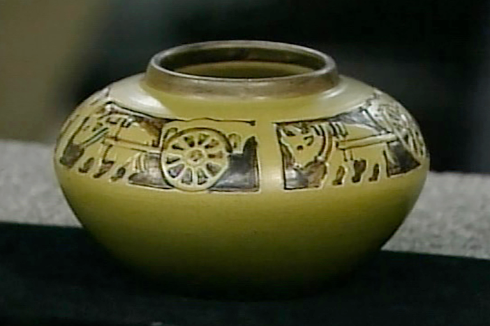 Appraisal: North Dakota School of Mines Pot, ca. 1935, in Vintage Portland.