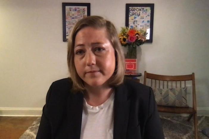 Sarah Longwell joins the program.