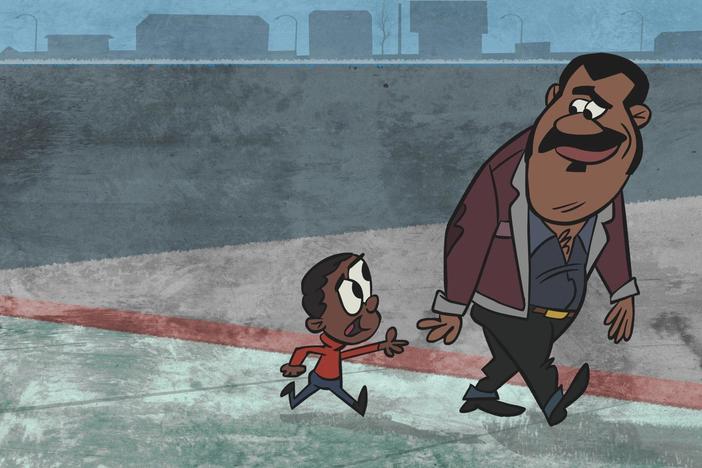 Sam Black talks to his wife about his father, an enduring lesson and the power of a look.