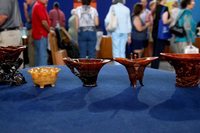 Appraisal: Chinese Rhinoceros Horn Cups, ca. 1700, from Tulsa Hour 1