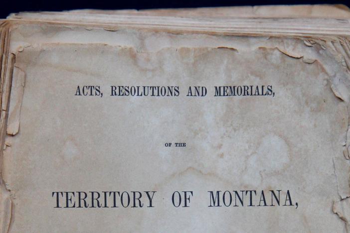Appraisal: 1866 Laws of Montana Territory Book, from Billings Hour 3