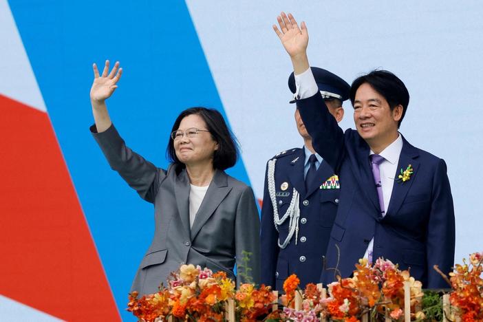Taiwan's president urges China to end threats as Beijing says independence is 'dead end'