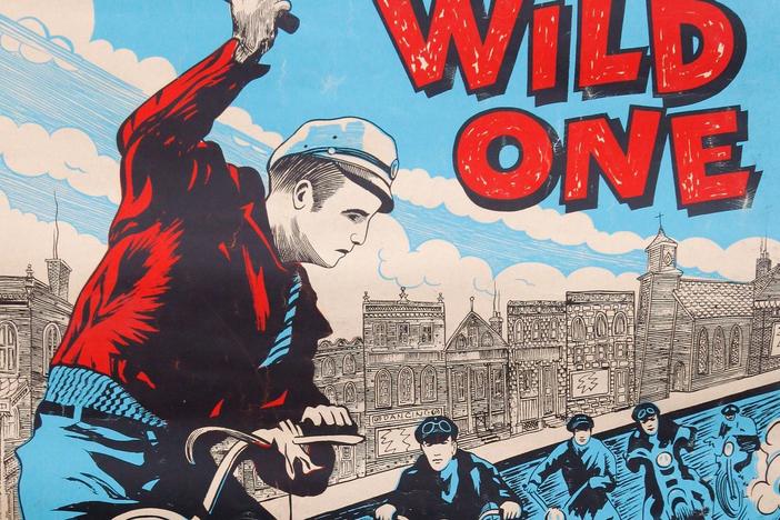 Appraisal: 1960 "The Wild One" 40x60 Re-released Movie Poster